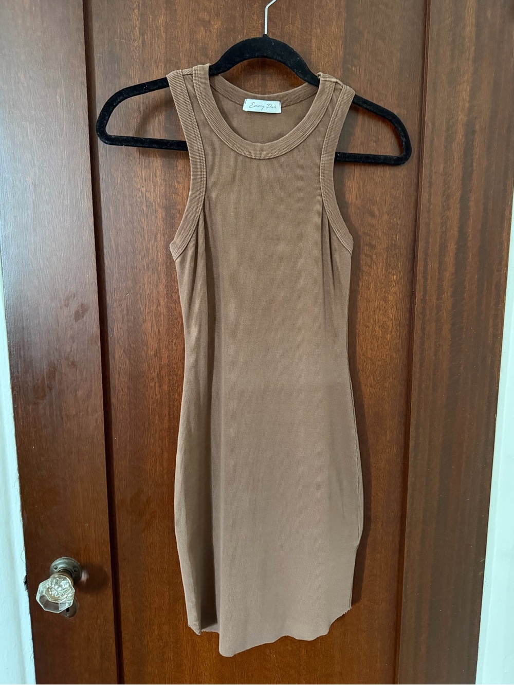 Emory Park Brown Ribbed Dress